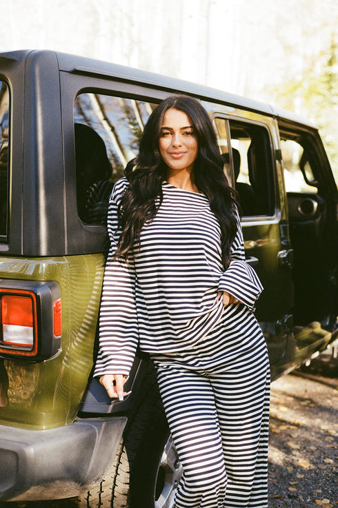 Weekender Striped Pullover
